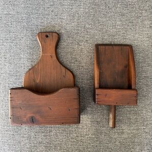 Vintage Primitive/Rustic Wooden Wall Decor Set
